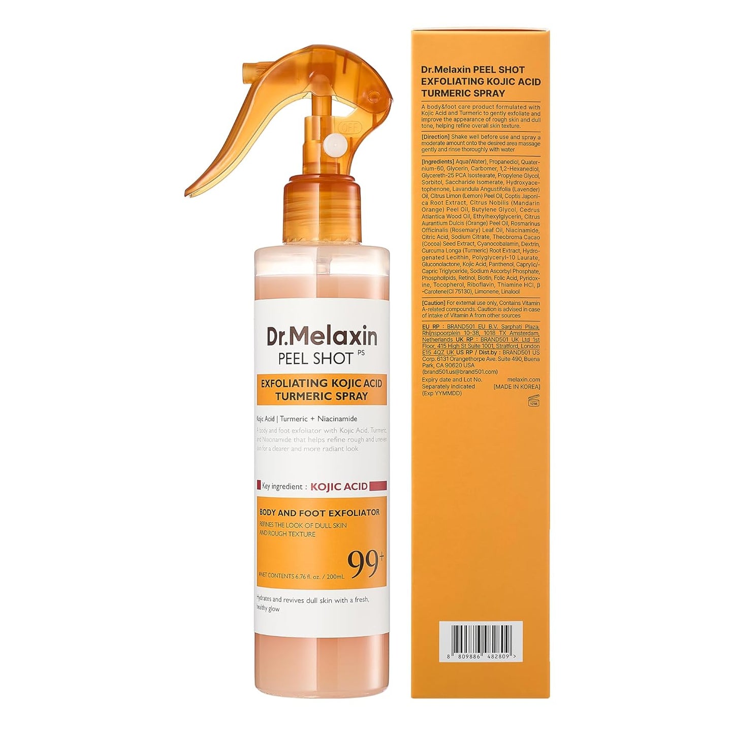 Dr.Melaxin Peel Shot | 60-Second Kojic Acid & Turmeric Brightening Serum